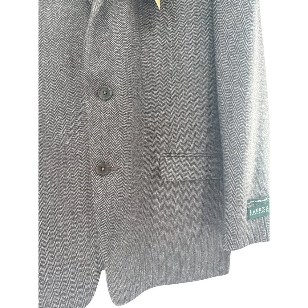 Lauren Ralph Lauren Mens Wool Cashmere Sport Coat Brown 46L‎